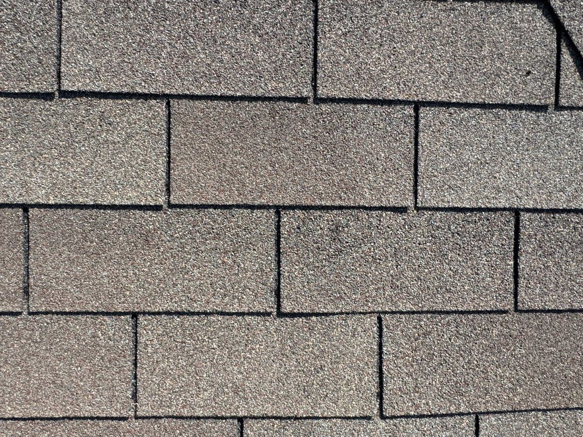 Field photograph of hail damage in Denton, TX