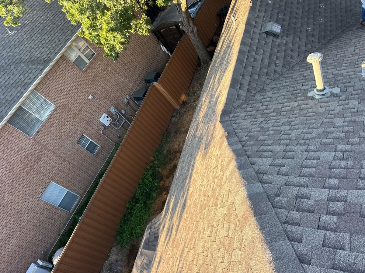 Field photograph of hail damage in Richardson, TX